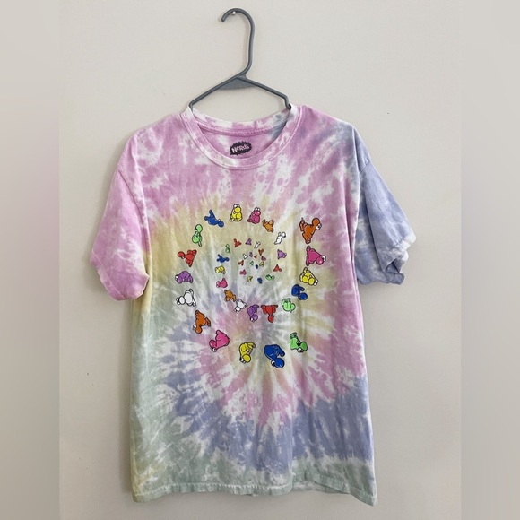 Nerds It Sugar Pink and Purple Tie-Dye T-shirt kidcore punk festival summer - Picture 1 of 5